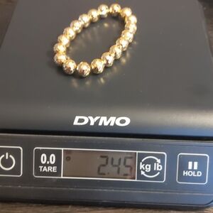 Golden Hematite Beaded Bracelet